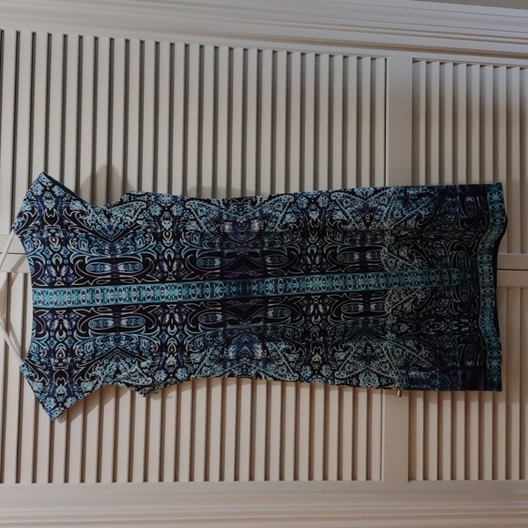 London Times printed sheath dress size 6P - Picture 3 of 5